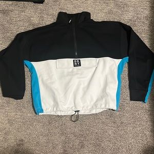 DKNY Women’s Tri-Color Quarter Zip
